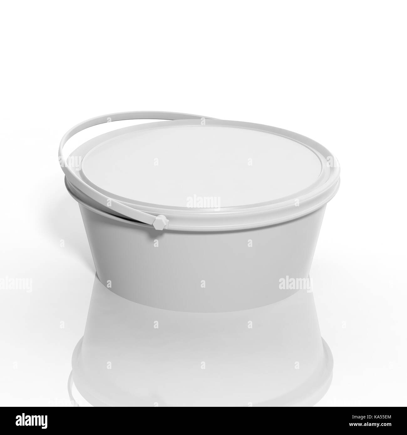 Download 3d Blank Plastic Cup Mockup Isolated On White Stock Photo Alamy