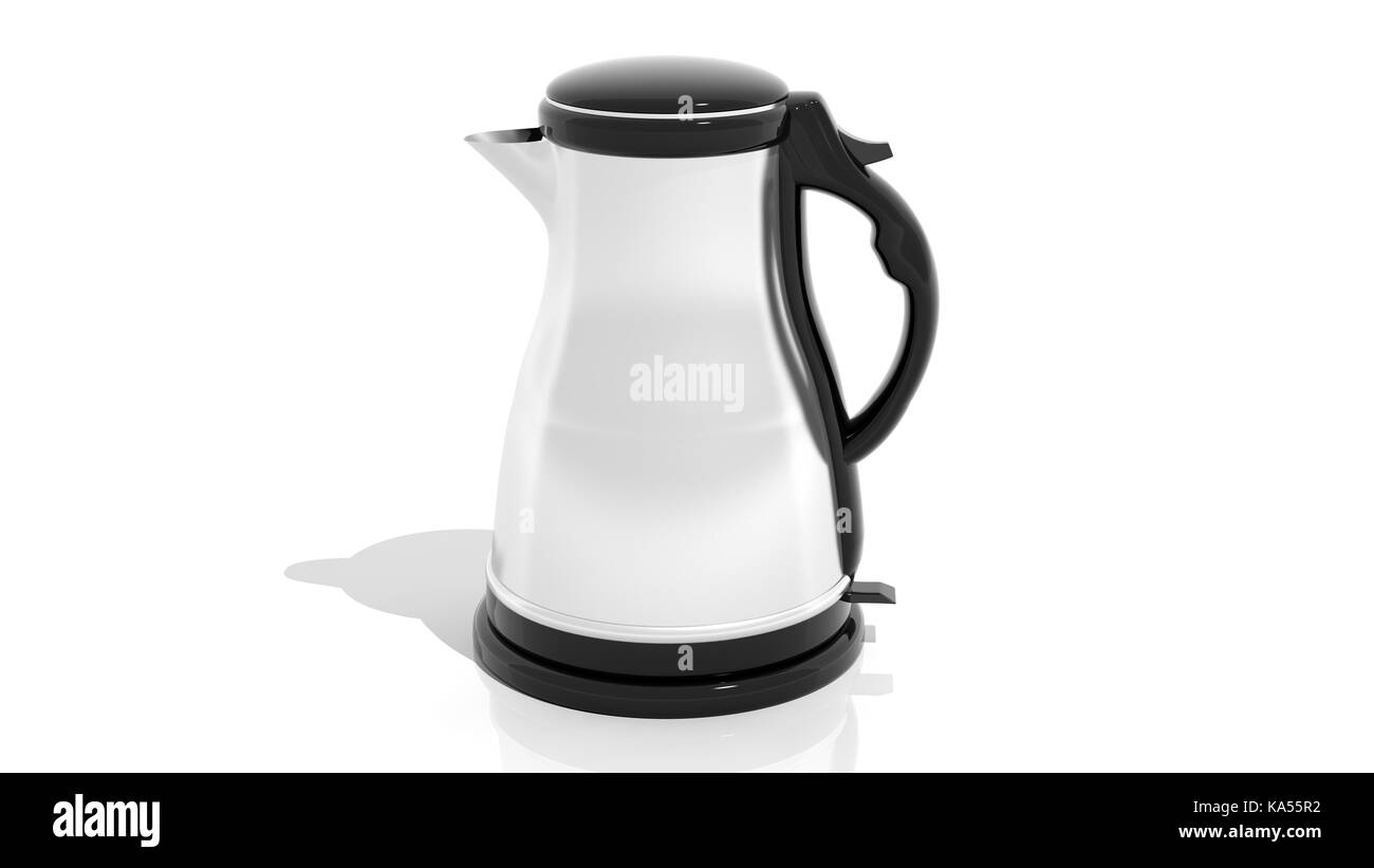 Electric kettle isolated on white background Stock Photo