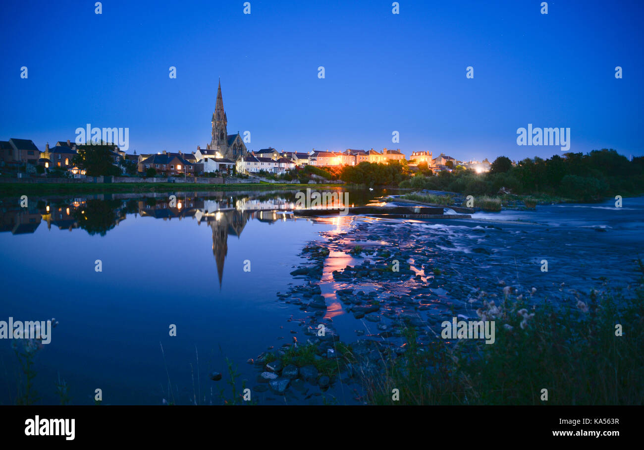 Kelso at night. Stock Photo