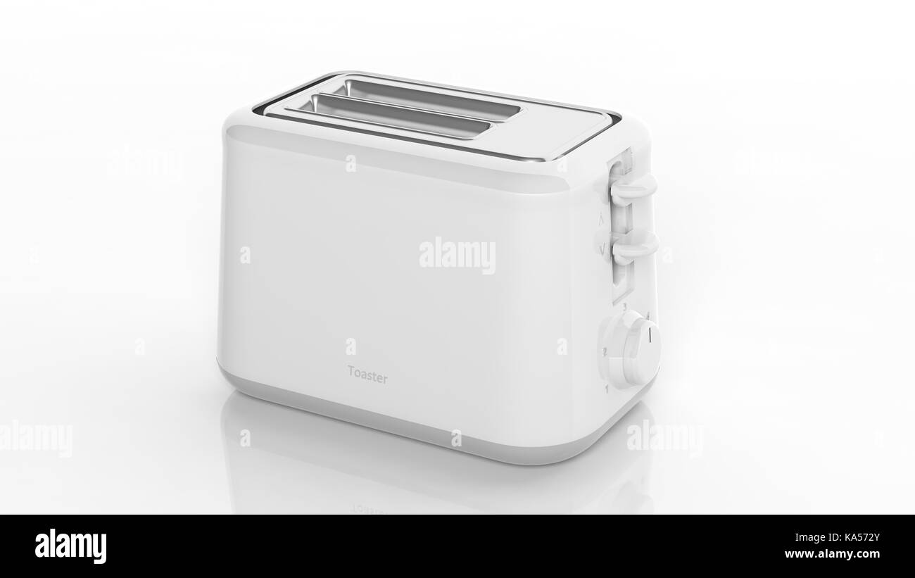 Toaster isolated on white background Stock Photo