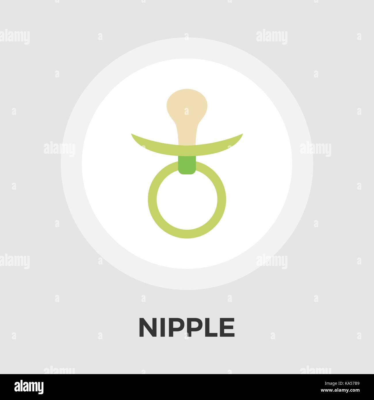 Nipple icon vector. Flat icon isolated on the white background ...