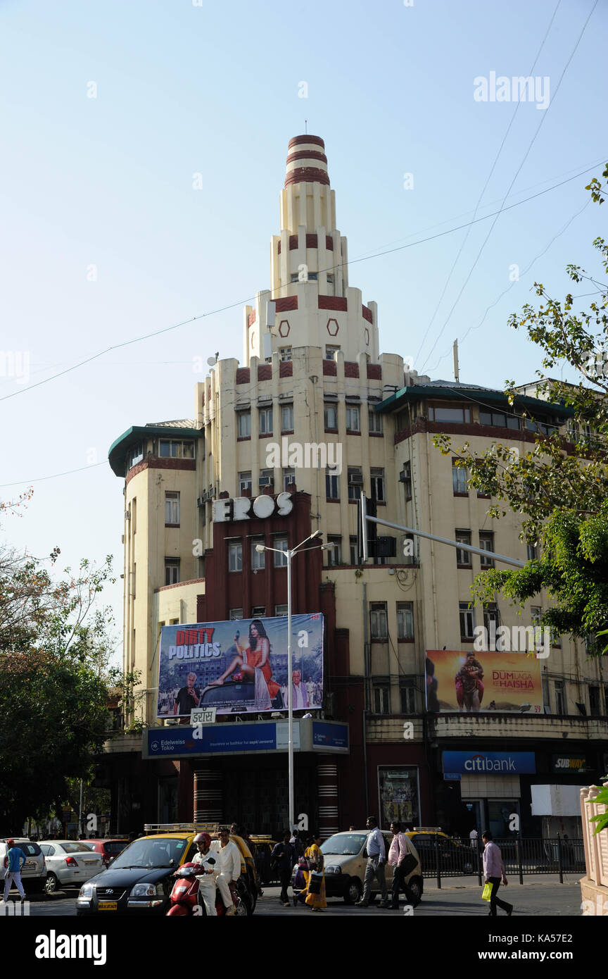 Eros cinema building, mumbai, maharashtra, India, Asia Stock Photo