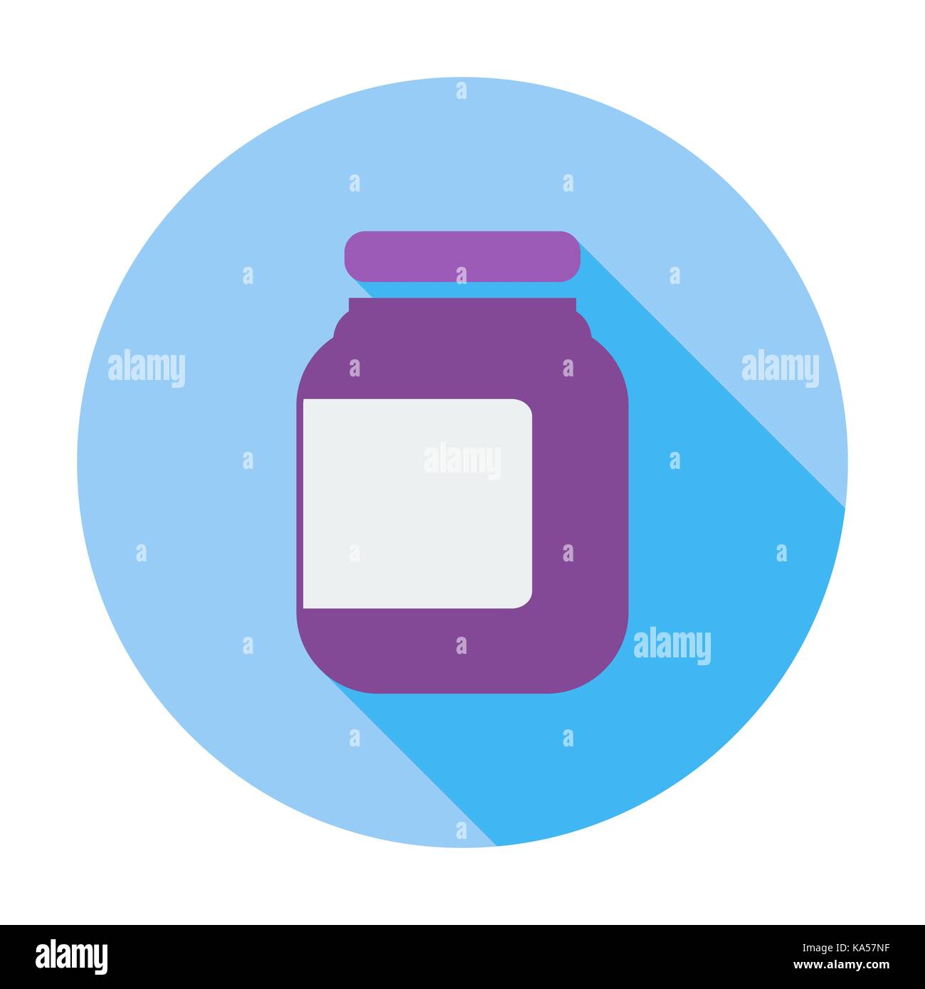 Jar. Single flat color icon. Vector illustration Stock Vector Image ...