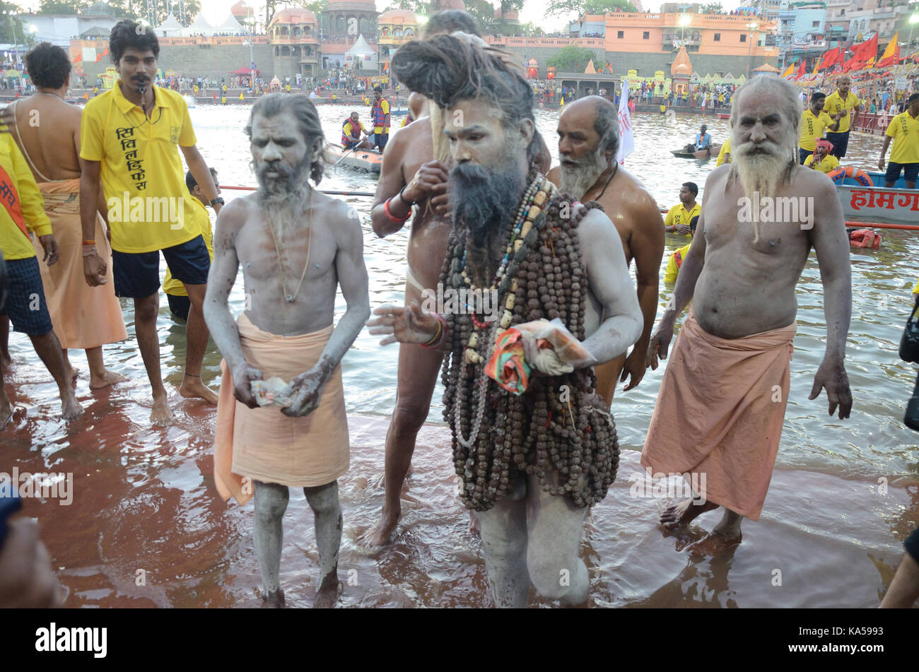 Naga Sadhu Kumbh Mela Ujjain Madhya Pradesh India Asia Stock Photo