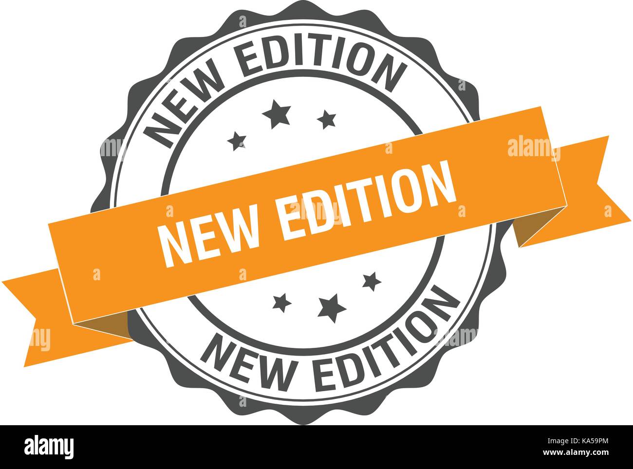 New edition stamp illustration Stock Vector