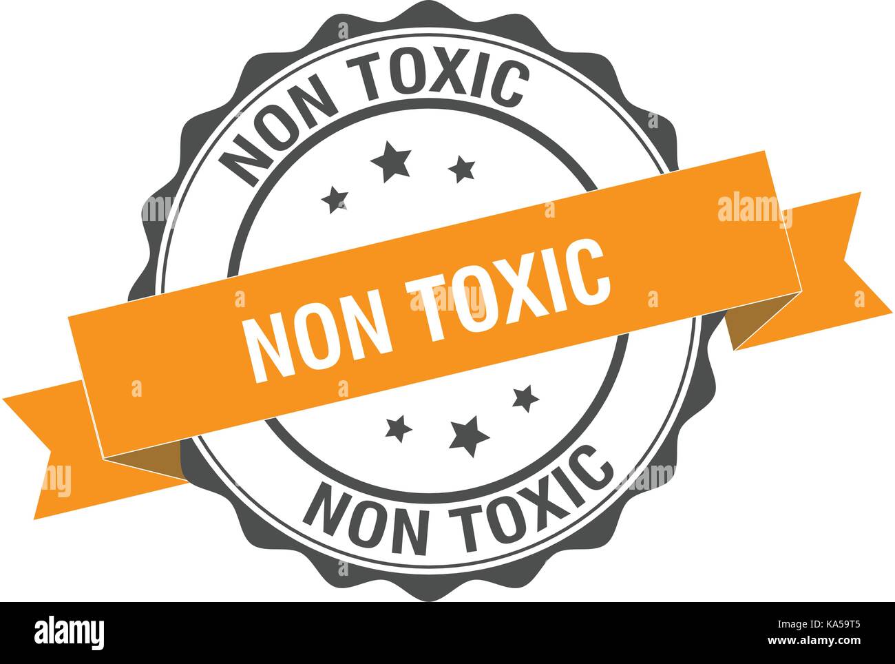 Non toxic label or sticker Royalty Free Vector Image