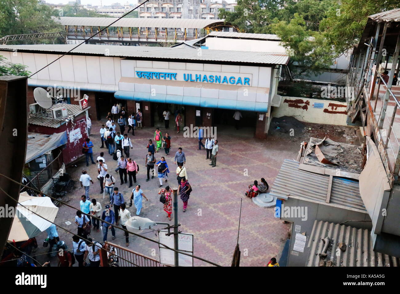 ulhasnagar railway station, thane, maharashtra, India, Asia Stock Photo
