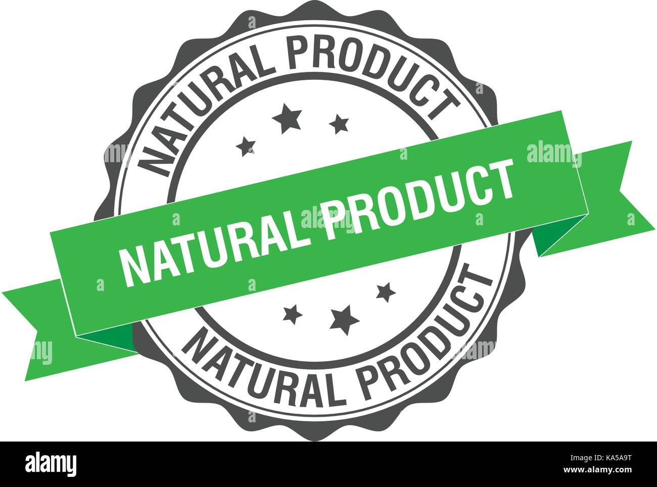Natural product stamp illustration Stock Vector