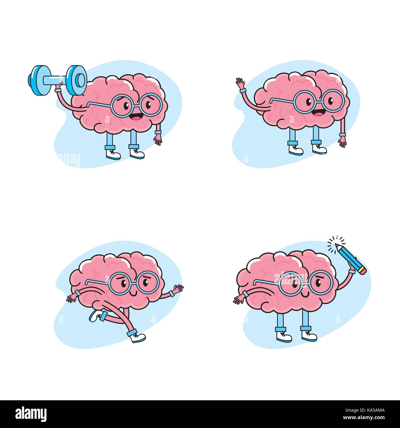 set creative process and brainstorm invention Stock Vector Image & Art ...