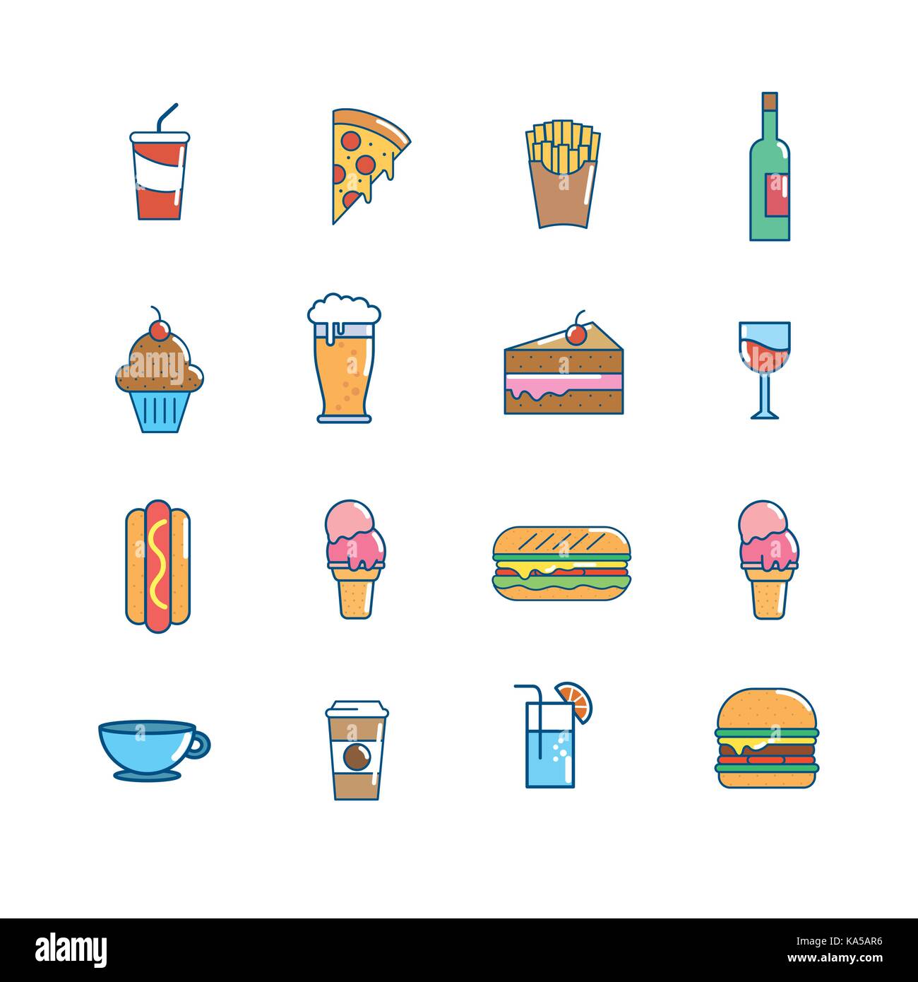 Frid food Stock Vector Images - Alamy