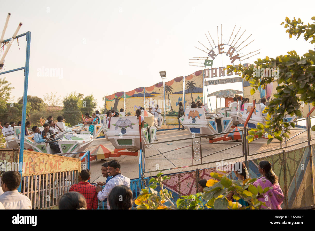 break dance ride, sangli, maharashtra, India, Asia Stock Photo Alamy