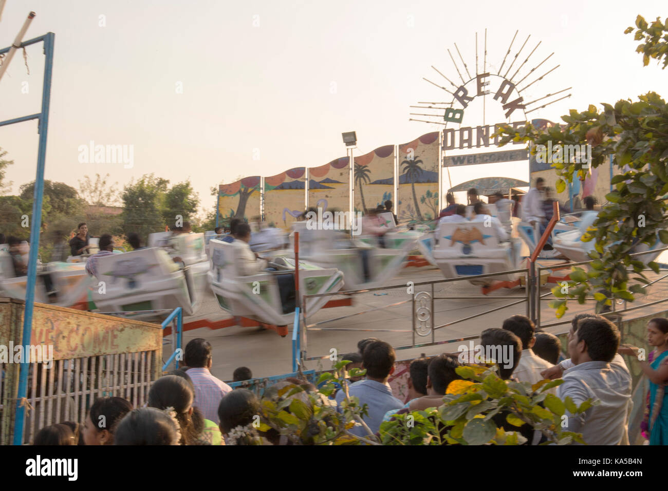 break dance ride, sangli, maharashtra, India, Asia Stock Photo Alamy