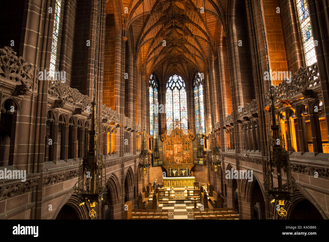 cathedral church of liverpool, united kingdom Stock Photo