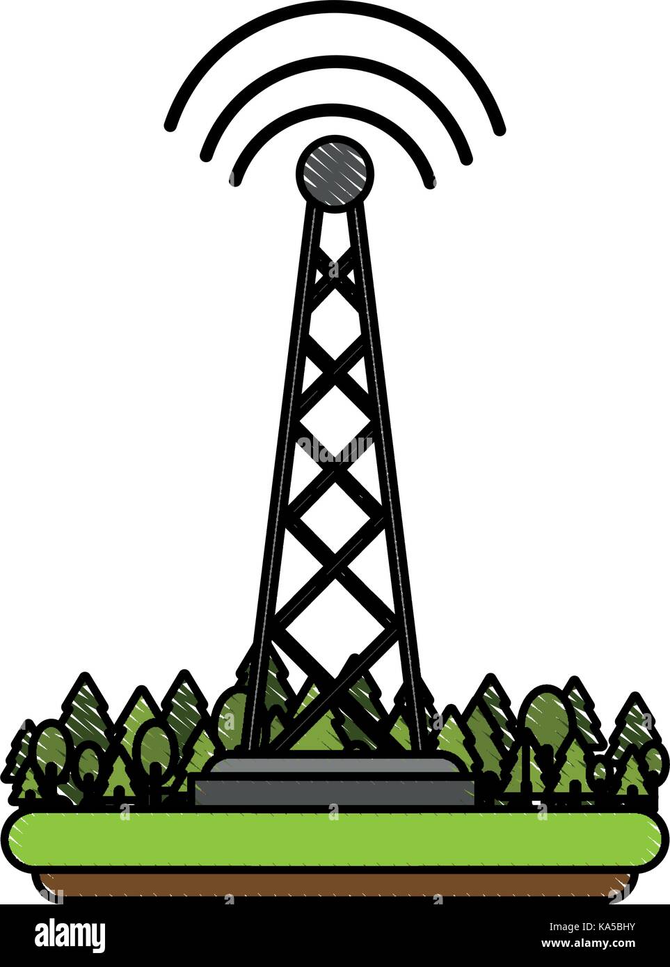 communication radio antenna Stock Vector Image & Art - Alamy