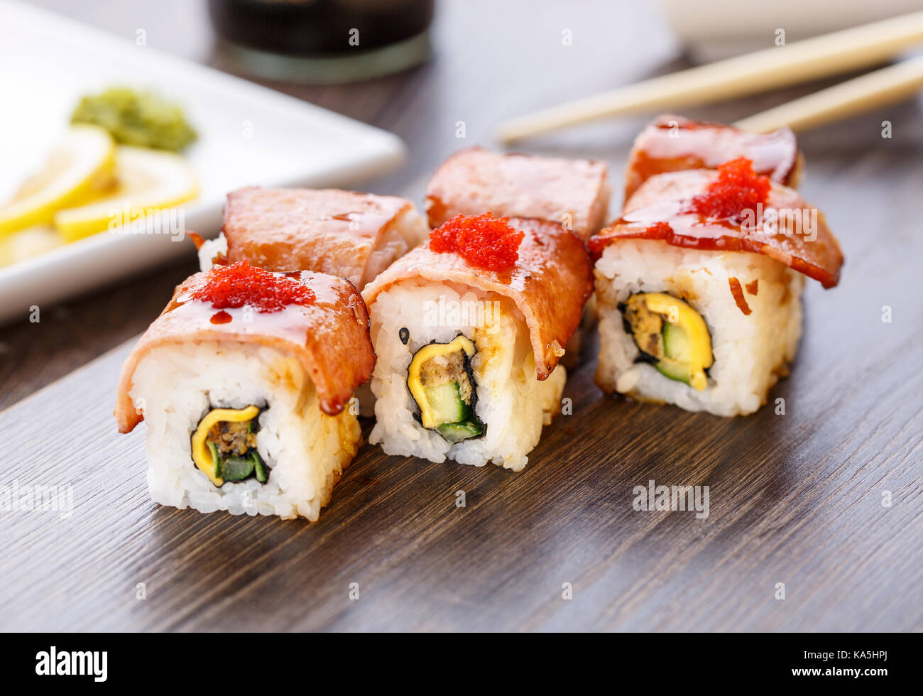 Set sushi roll rice hi-res stock photography and images - Alamy