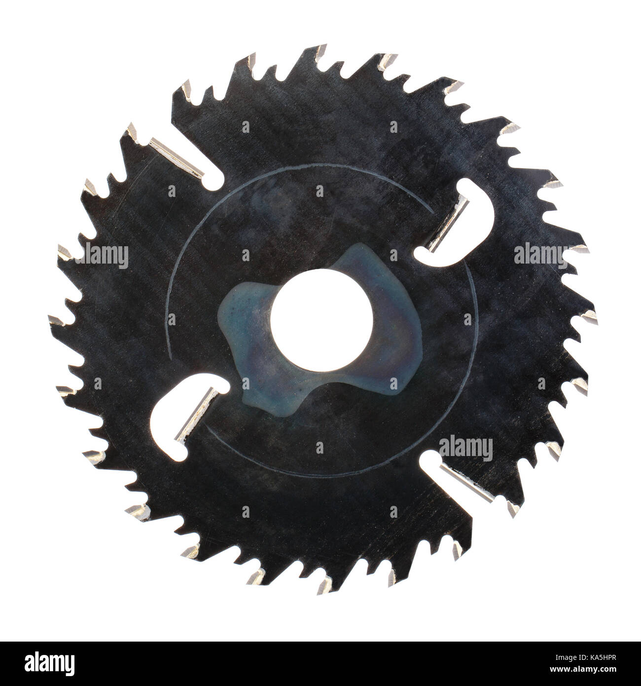 a circular saw blade Stock Photo
