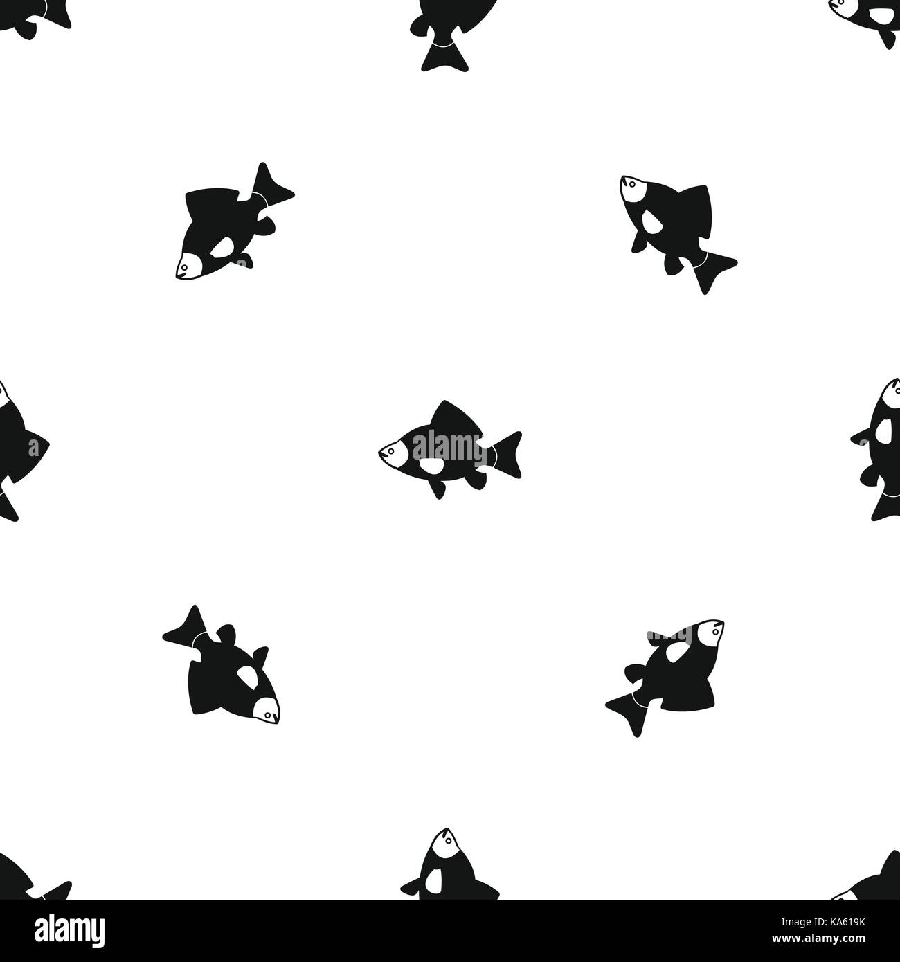 Fish pattern seamless black Stock Vector Image & Art - Alamy