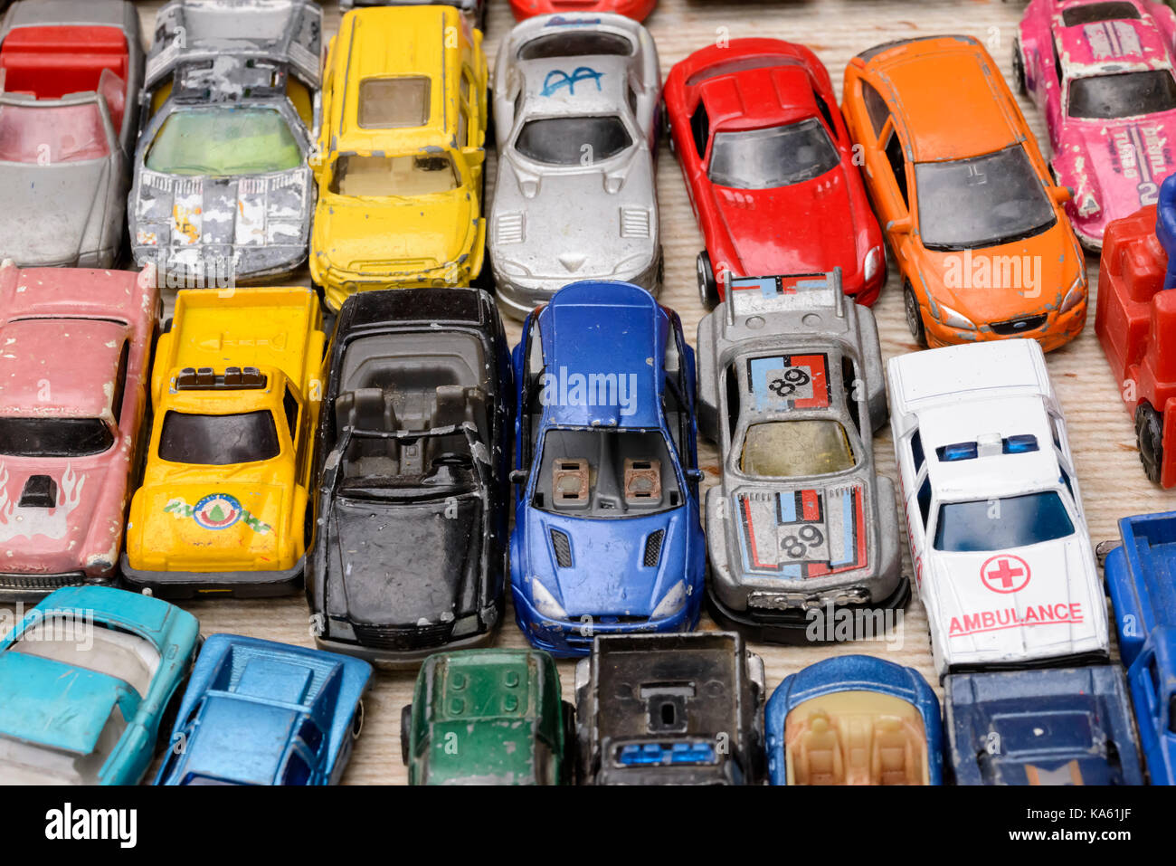 Vintage toy cars for sale hi-res stock photography and images - Alamy