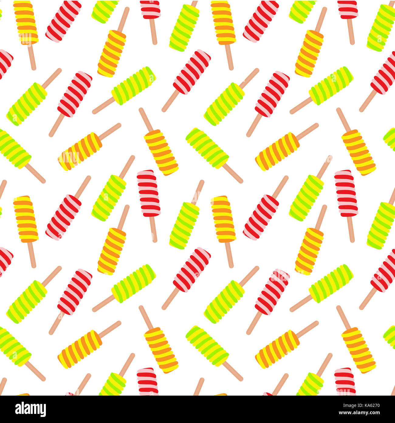Ice cream seamless pattern. Vector illustration Stock Photo - Alamy