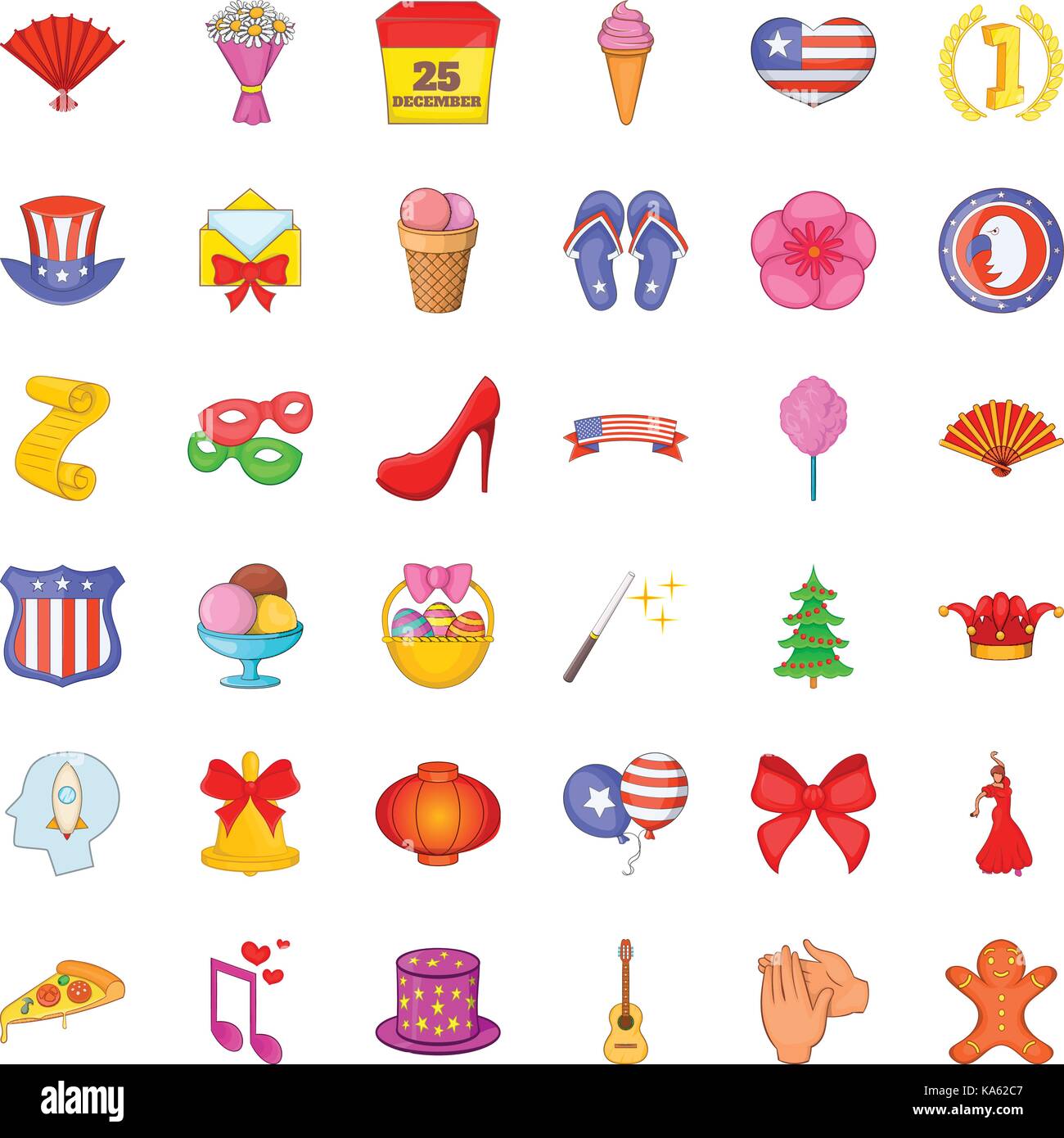 Calendar day icons set, cartoon style Stock Vector Image & Art - Alamy