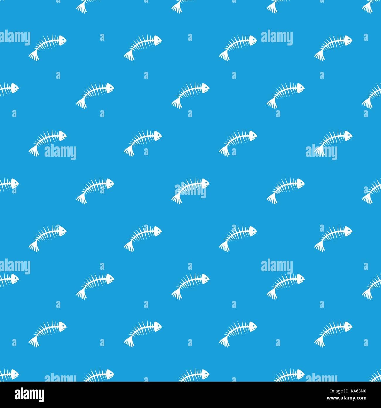 Fish bones pattern seamless blue Stock Vector Image & Art Alamy