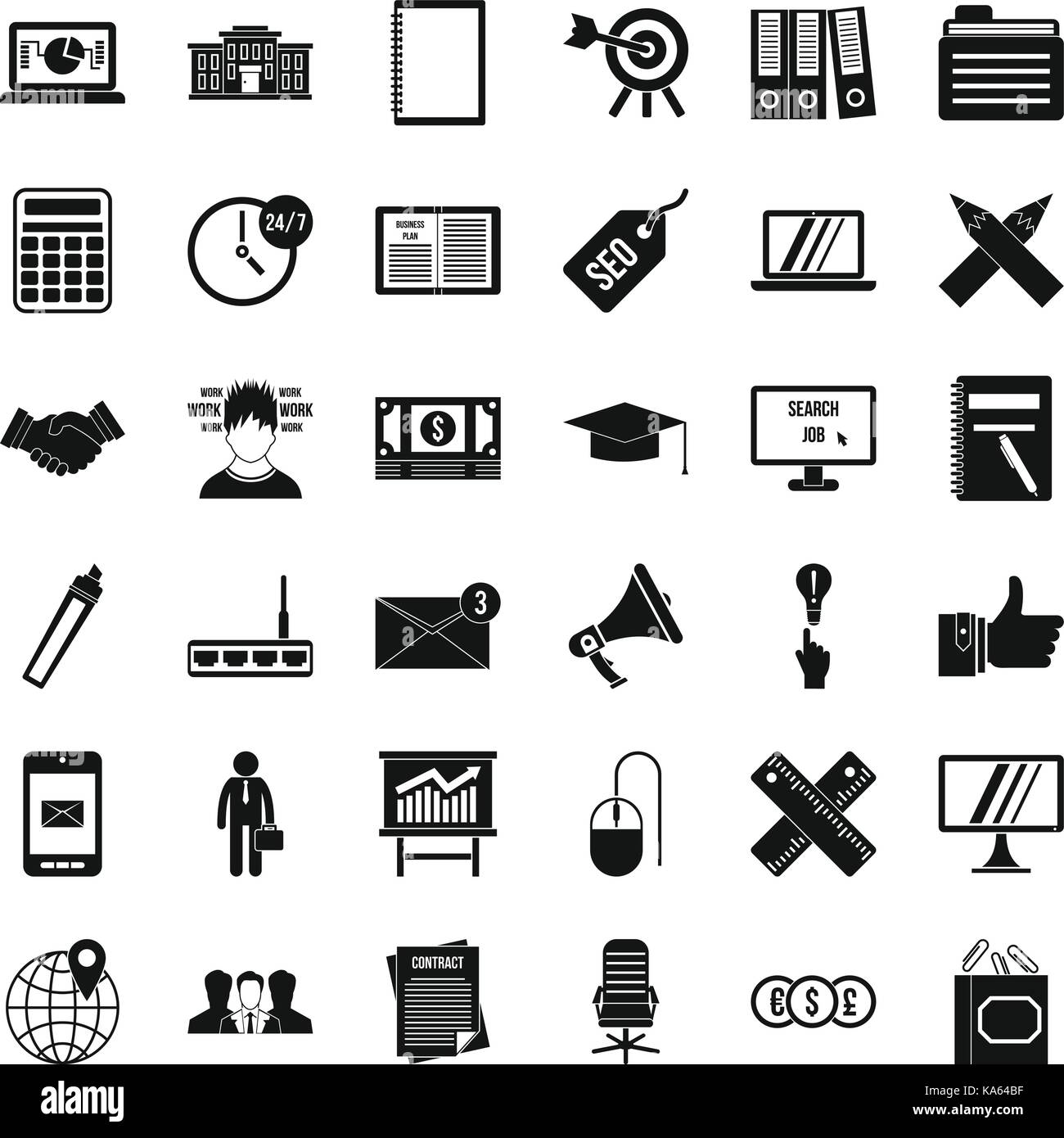 Finance icons set, simle style Stock Vector Image & Art - Alamy