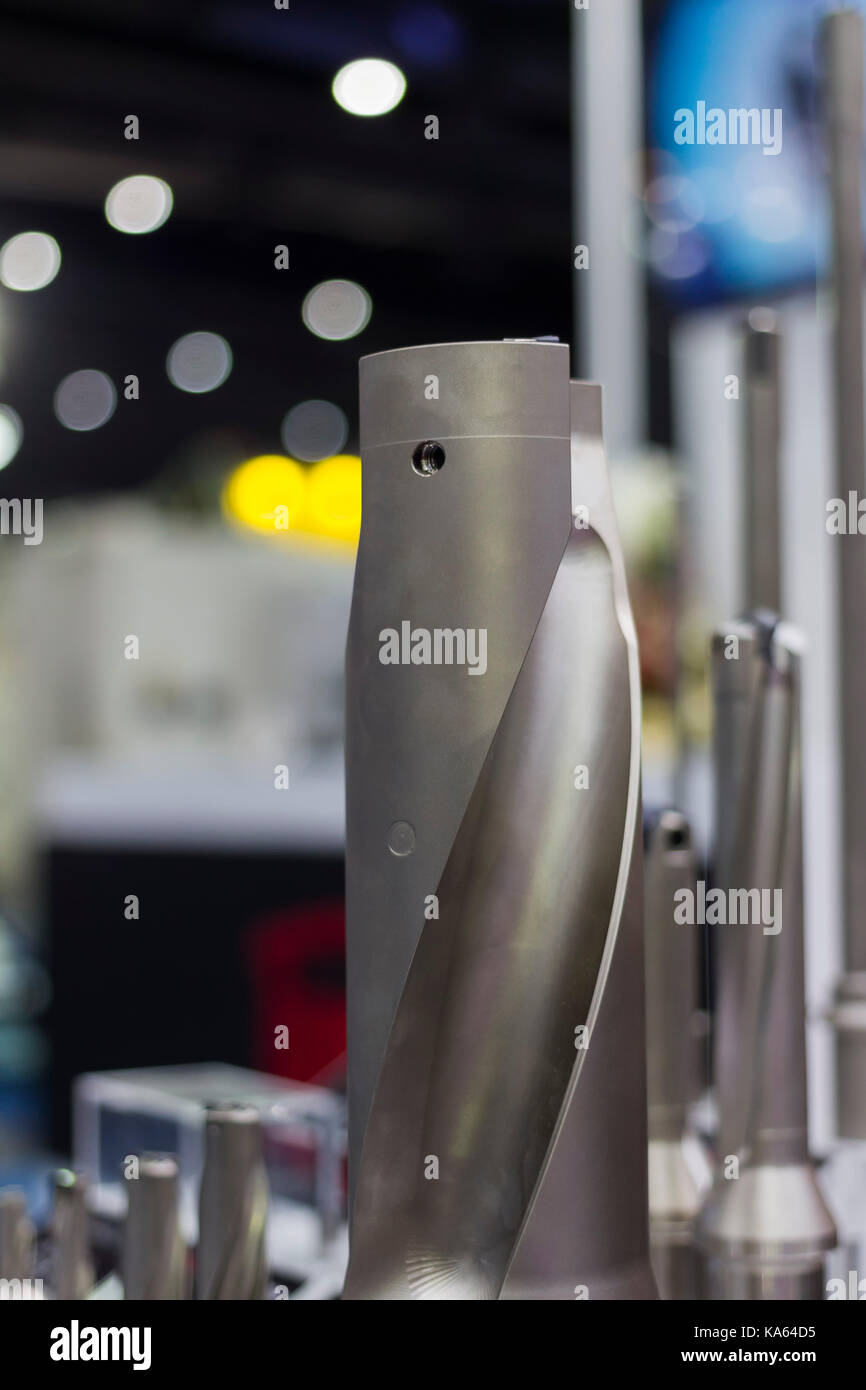 Reaming cutting tool for machining process ; close up Stock Photo Alamy