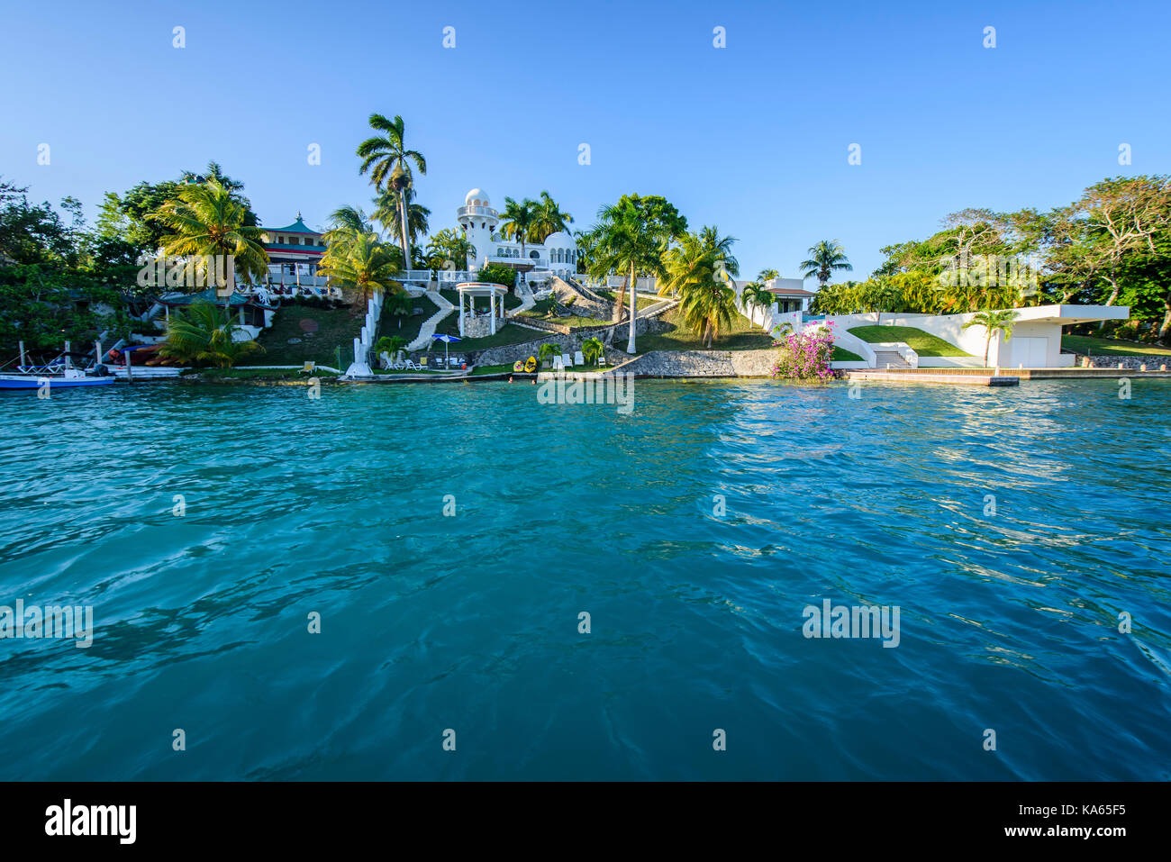 Bacalar lagoon, Quintana Roo (Mexico Stock Photo Alamy