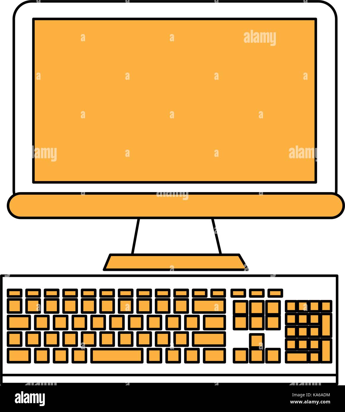 desktop technology hardware Stock Vector Image & Art - Alamy