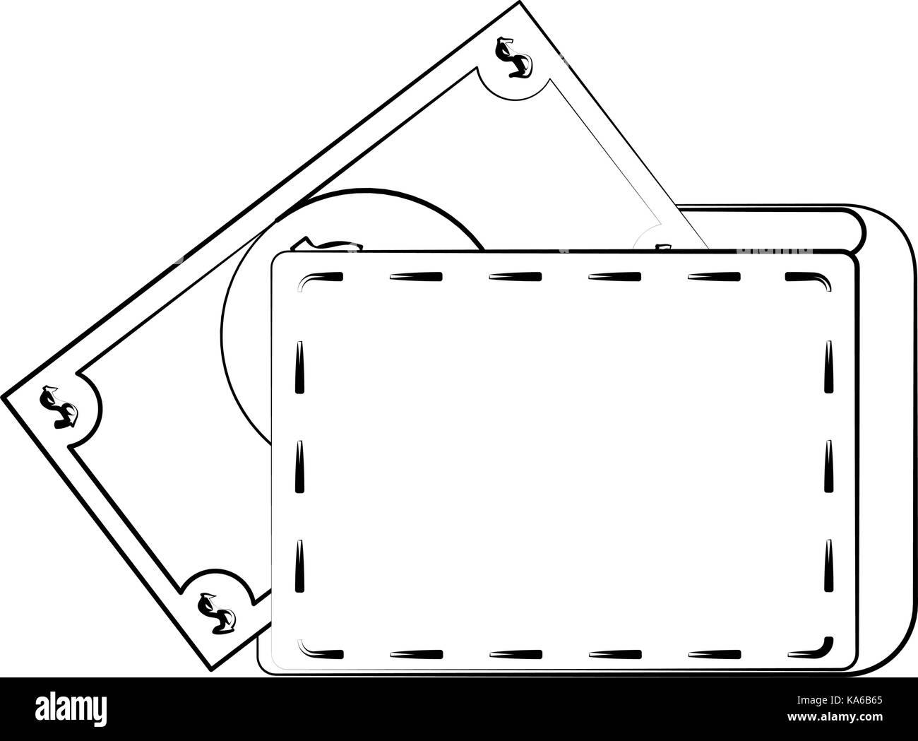 full cash wallet Stock Vector Image & Art - Alamy