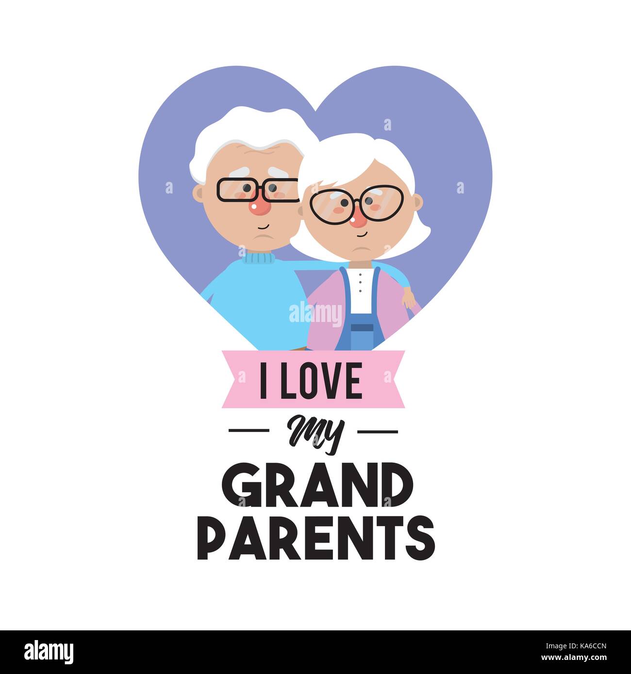 i love my grandparents celebration design Stock Vector Image & Art - Alamy