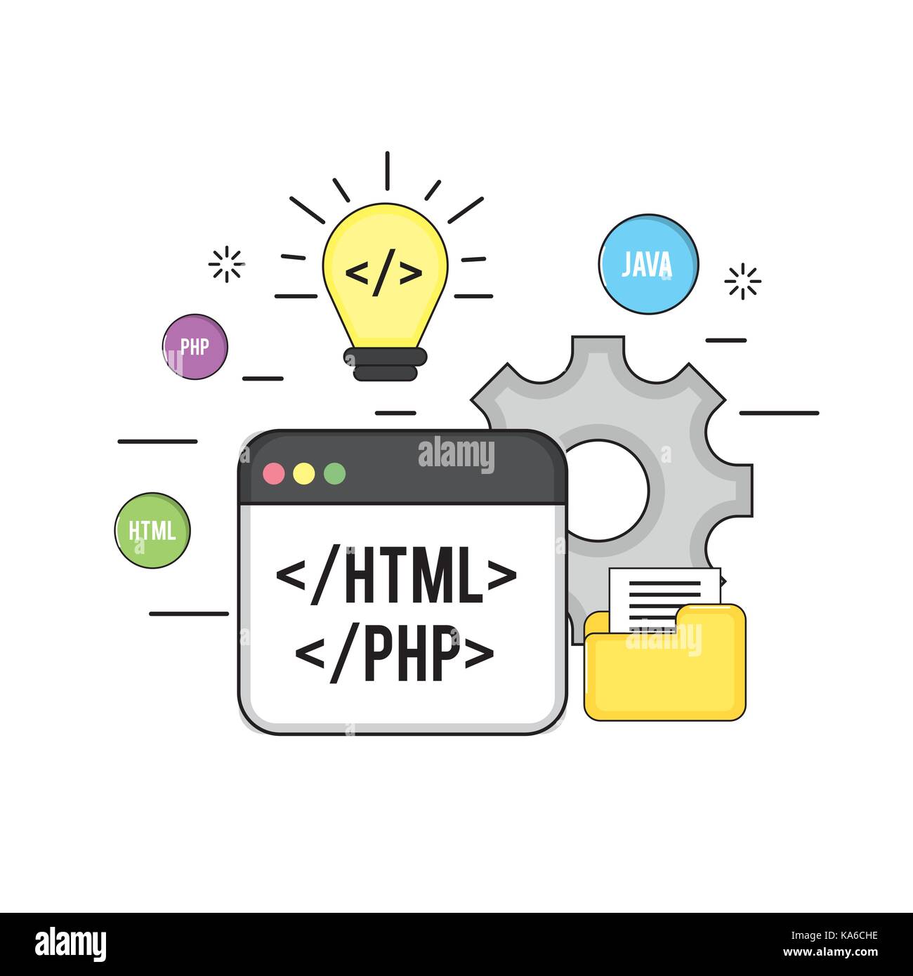 web code and data center program Stock Vector Image & Art - Alamy