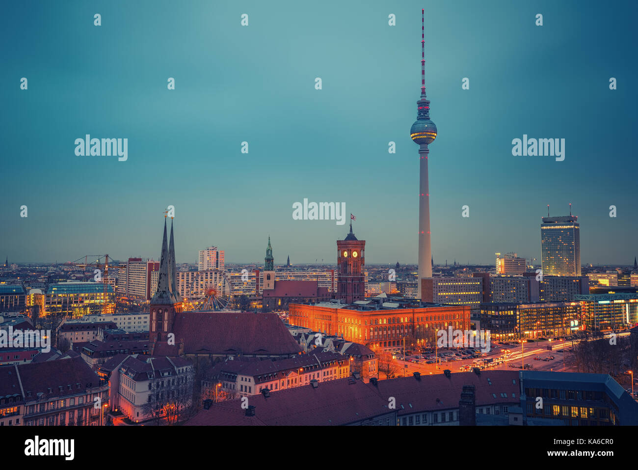 Berlin aerial view, Germany Stock Photo - Alamy