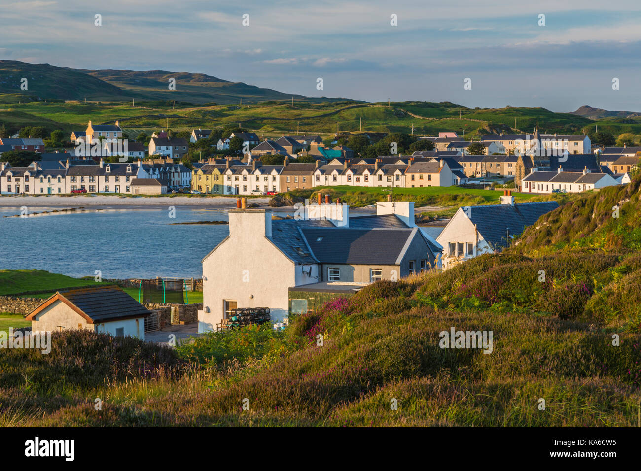 Town of Port Ellen, Islay, Scotland Stock Photo