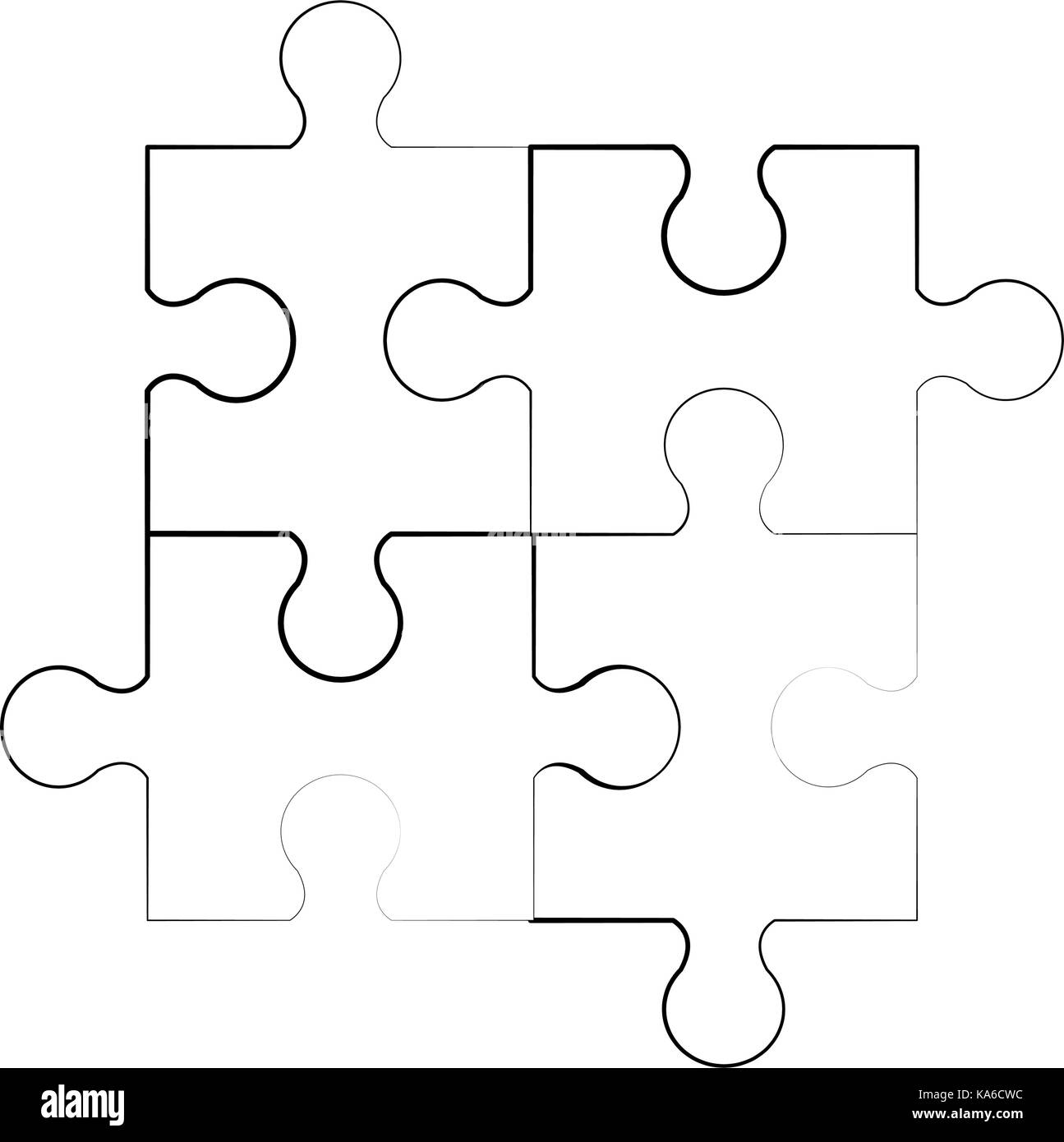 jigsaw puzzle pieces Stock Vector Image & Art - Alamy