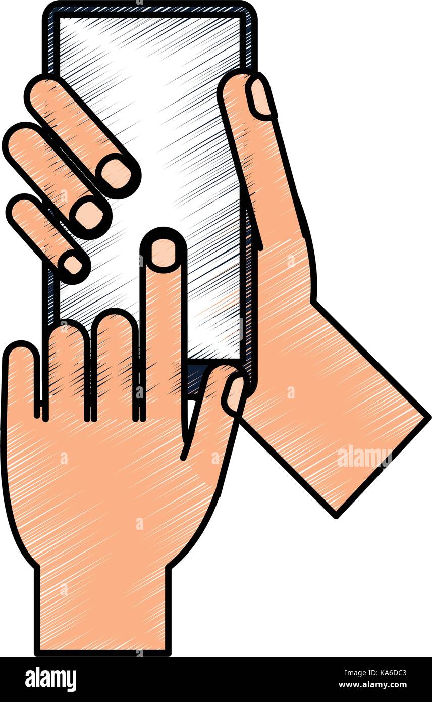 hand holding smartphone icon image Stock Vector Image & Art - Alamy
