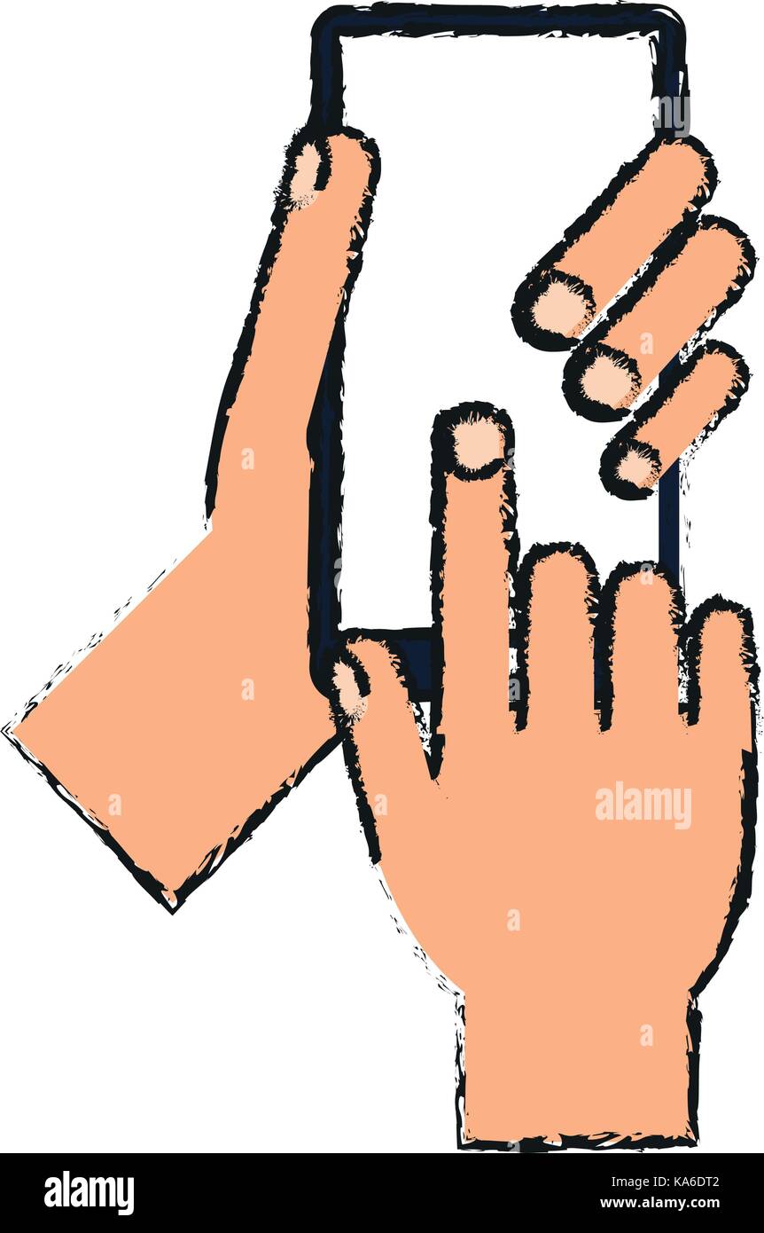 hand holding smartphone icon image Stock Vector Image & Art - Alamy