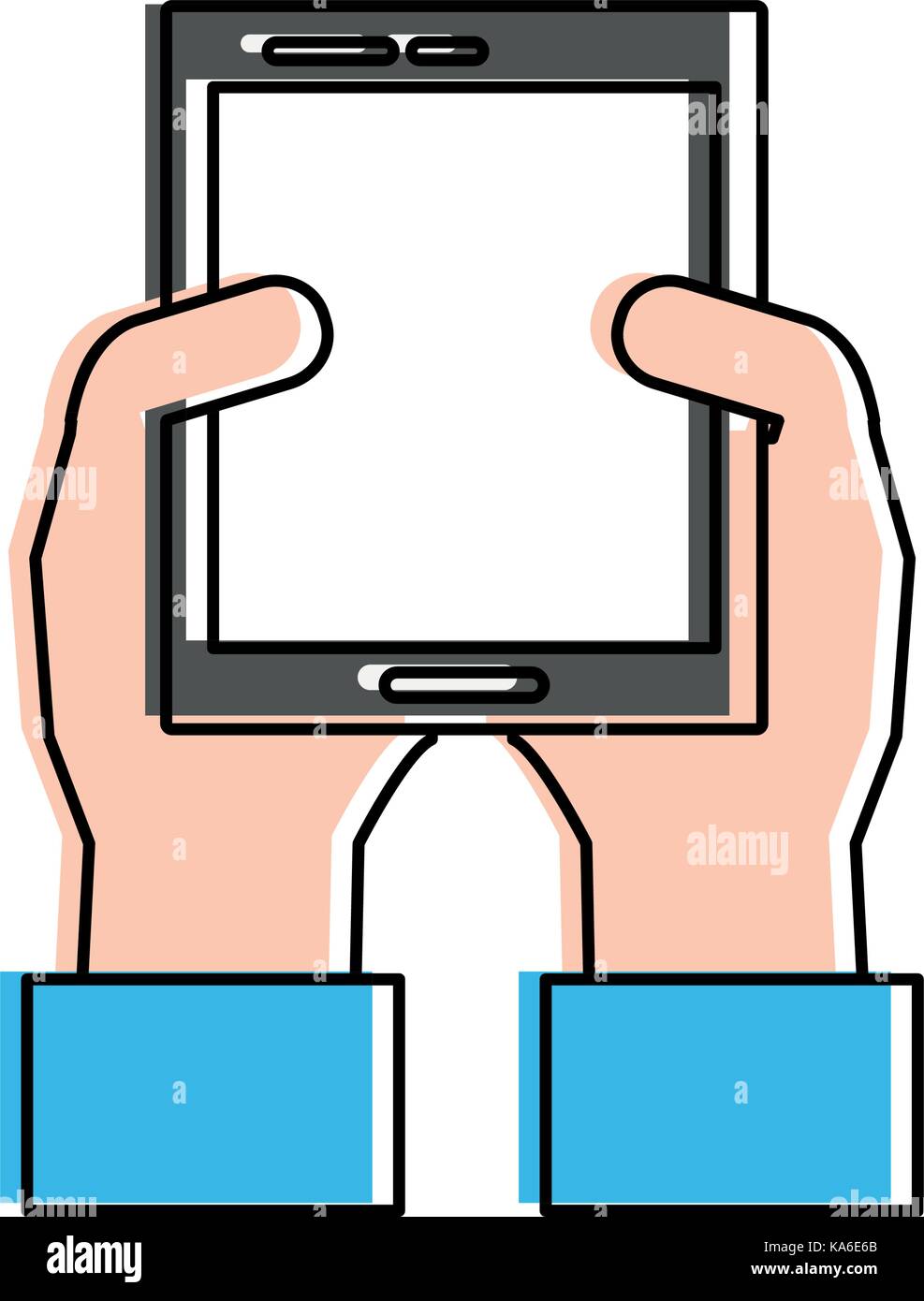 smartphone with blank screen icon image Stock Vector Image & Art - Alamy