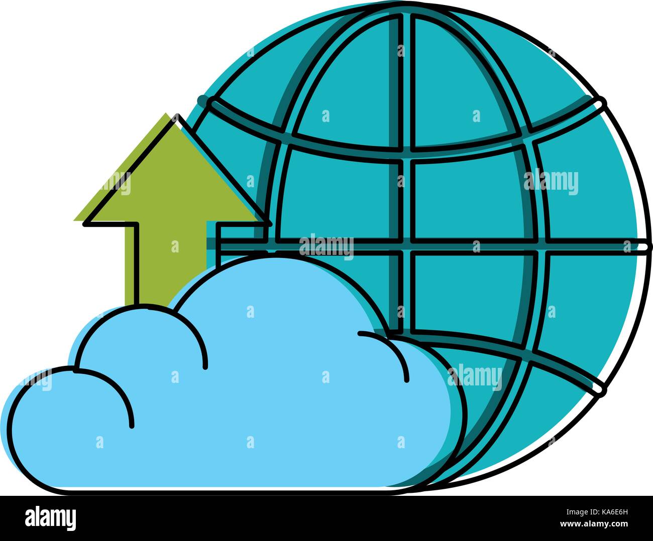 cloud storage icon image Stock Vector Image & Art - Alamy