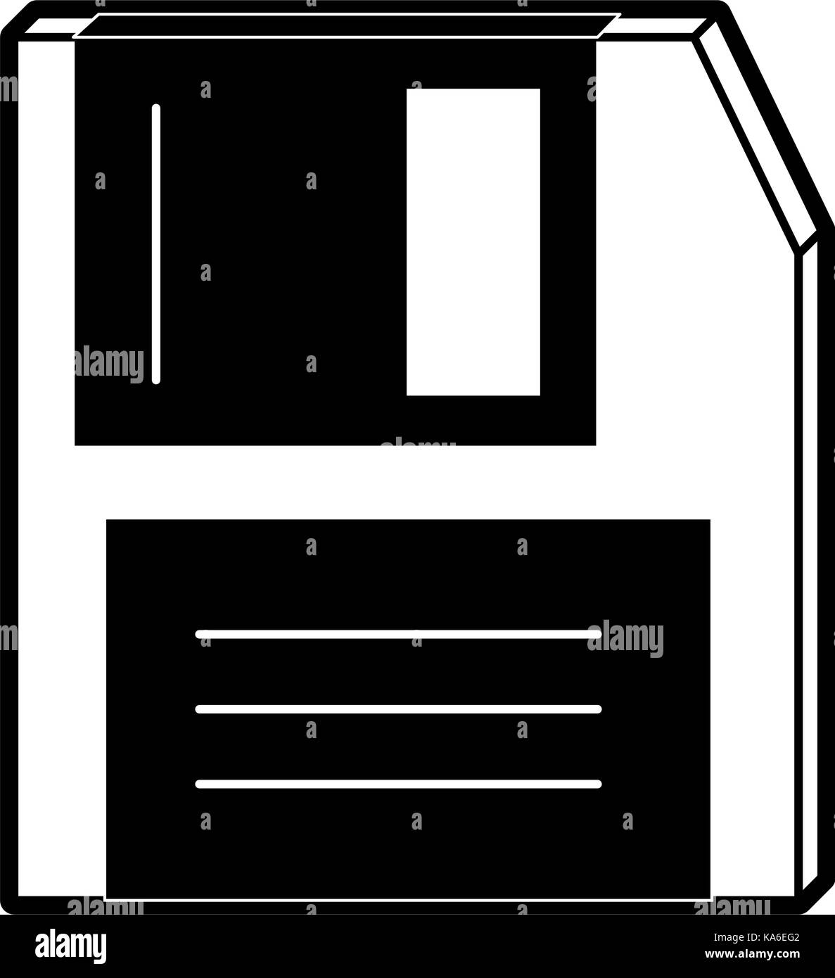 Floppy disk image Black and White Stock Photos & Images - Alamy