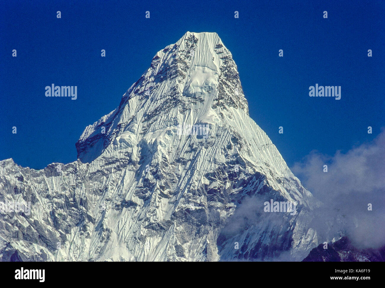 Ama Dablam peak, nepal, Asia Stock Photo