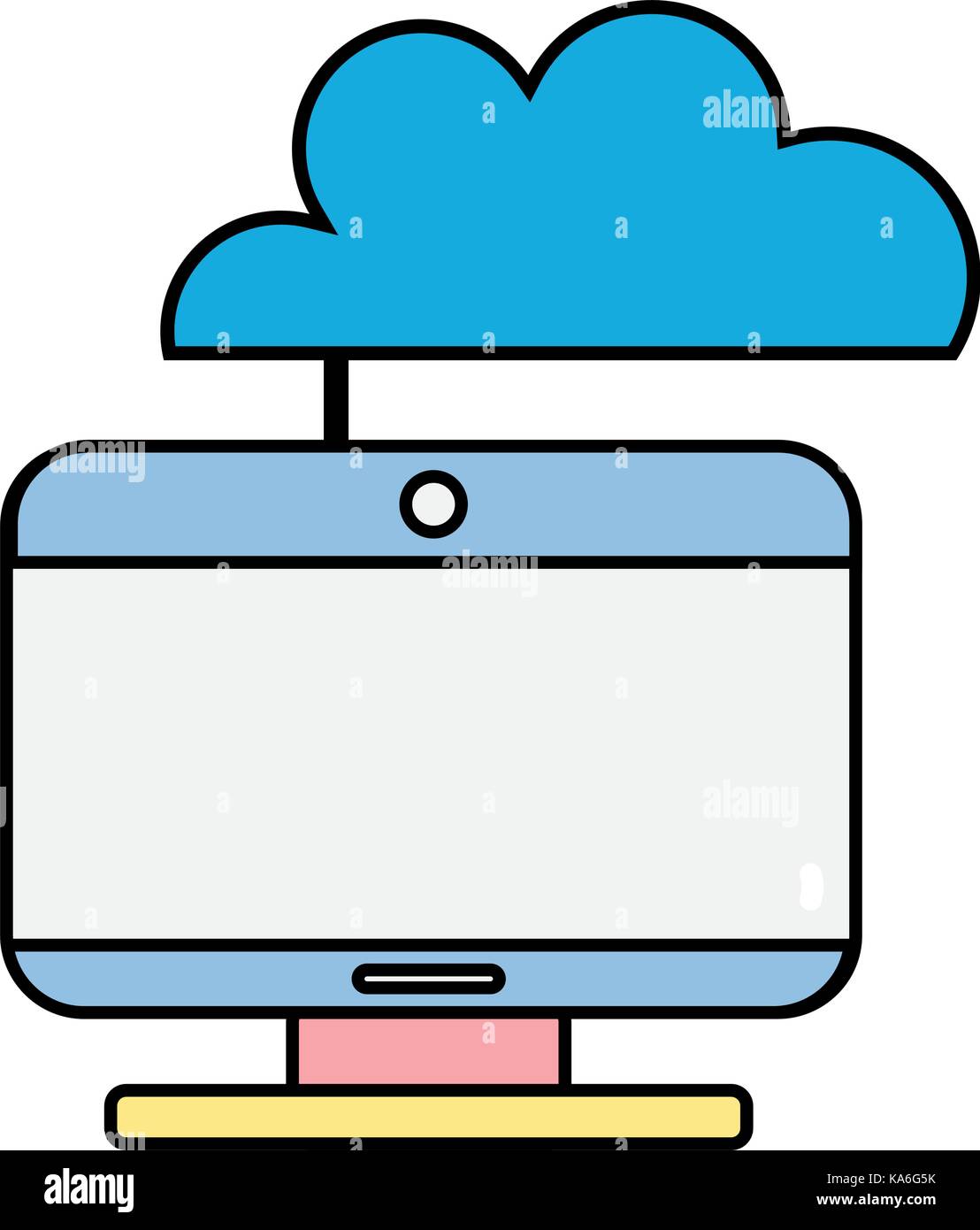 computer technology with cloud data center Stock Vector Image & Art - Alamy