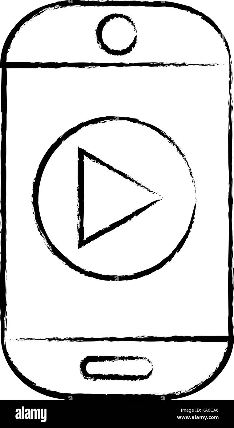 figure smartphone technology with music sound icon Stock Vector Image ...