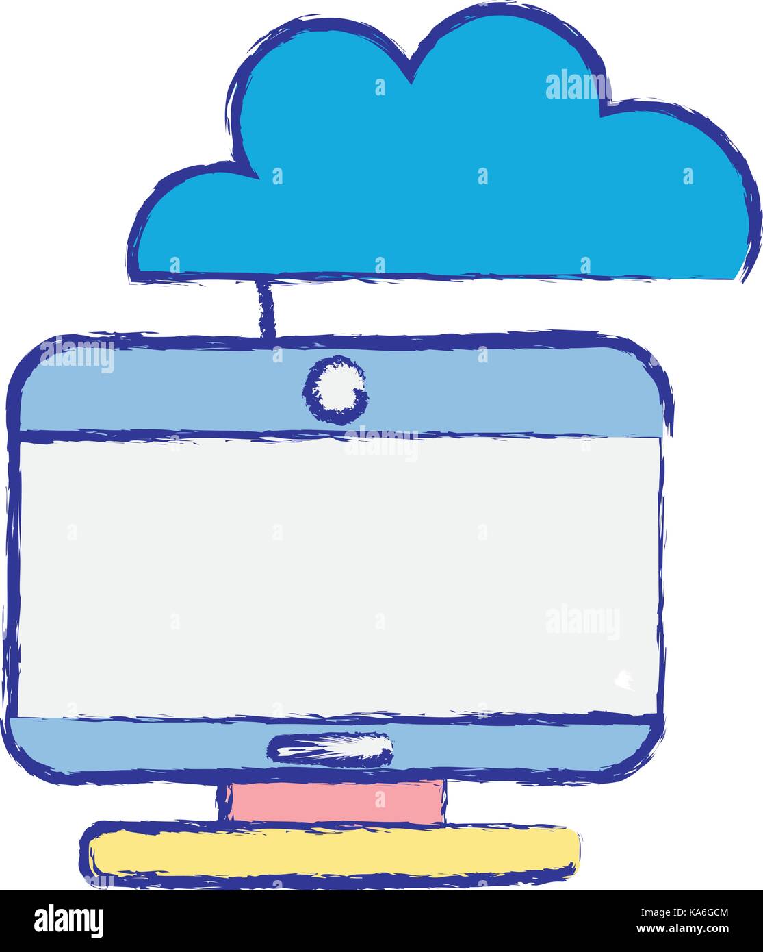 computer technology with cloud data center Stock Vector Image & Art - Alamy