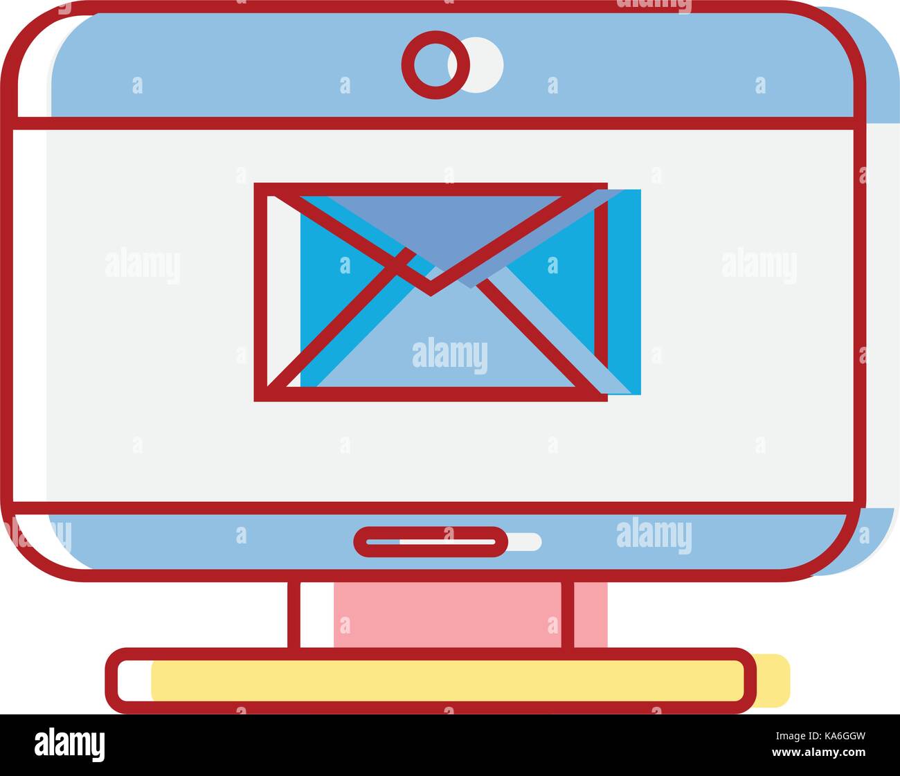 computer technology with e-mail message information Stock Vector Image ...