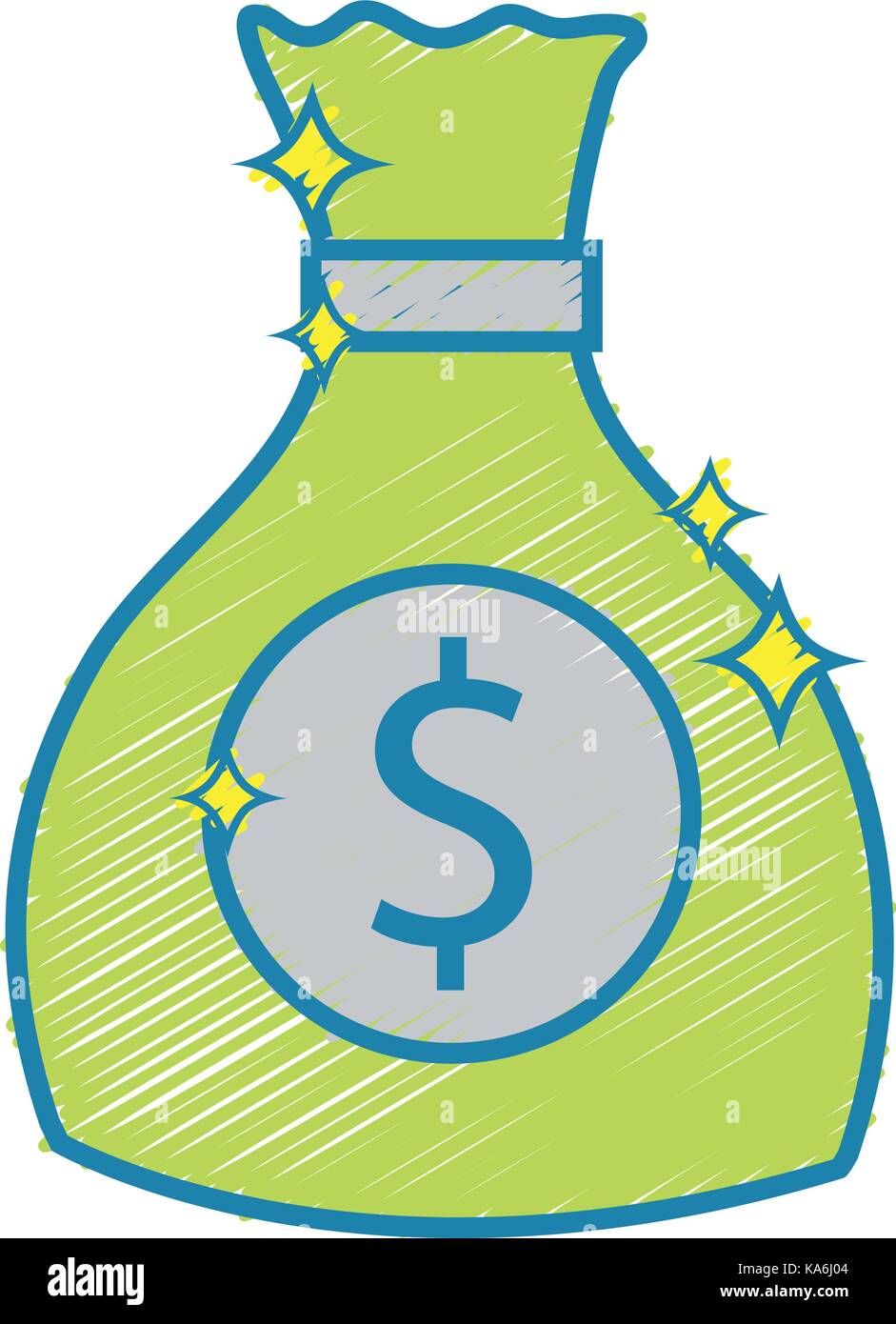 money bag with cash money icon Stock Vector Image & Art - Alamy