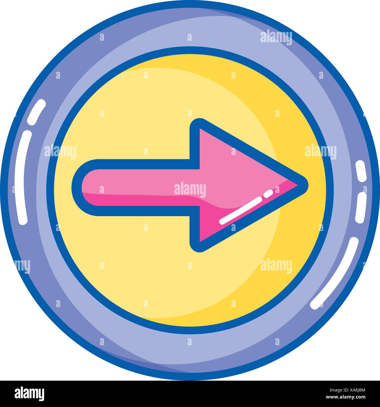 arrow symbol icon mobile sign Stock Vector Image & Art - Alamy