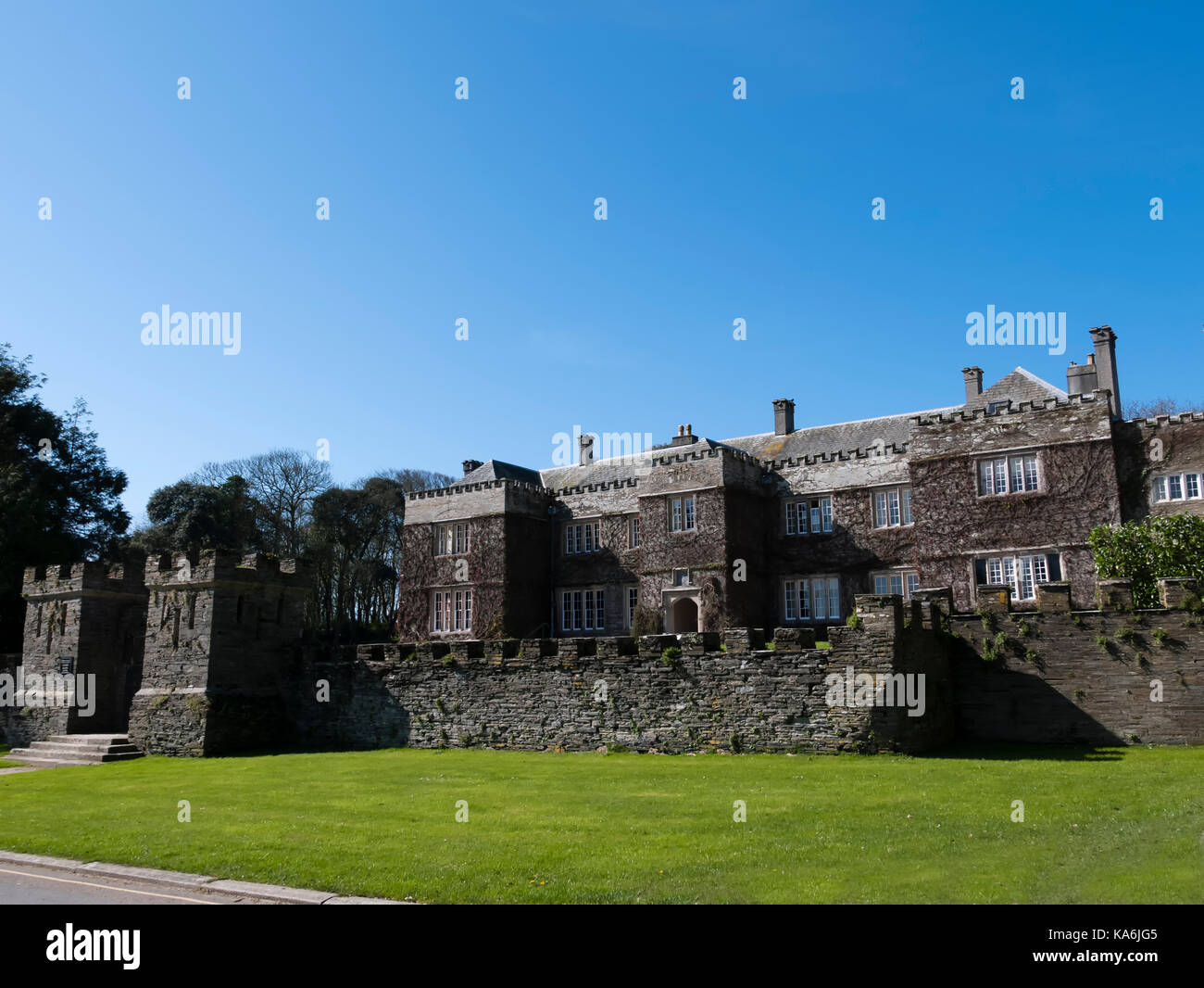 Prideaux Place, Padstow, Cornwall, England, UK. Stock Photo