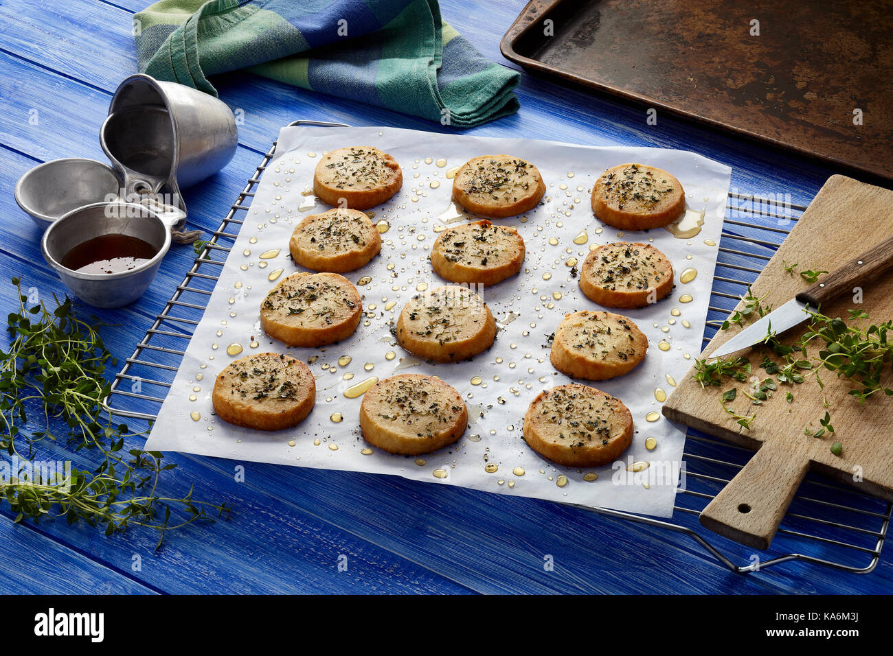 Honey and goat cheese cookies Stock Photo Alamy