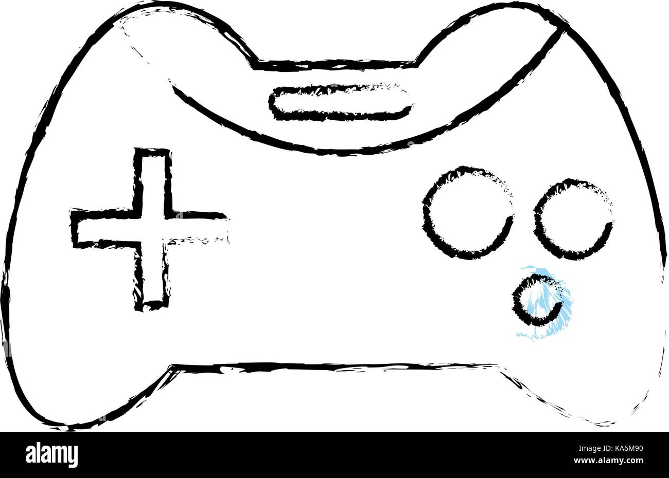 figure videogame console technology object to play Stock Vector Image ...